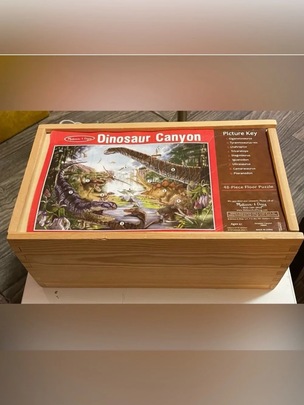 Melissa & Doug Dinosaur Canyon Floor Puzzle - 48 Pieces Dinosaurs Puzzles 2x3